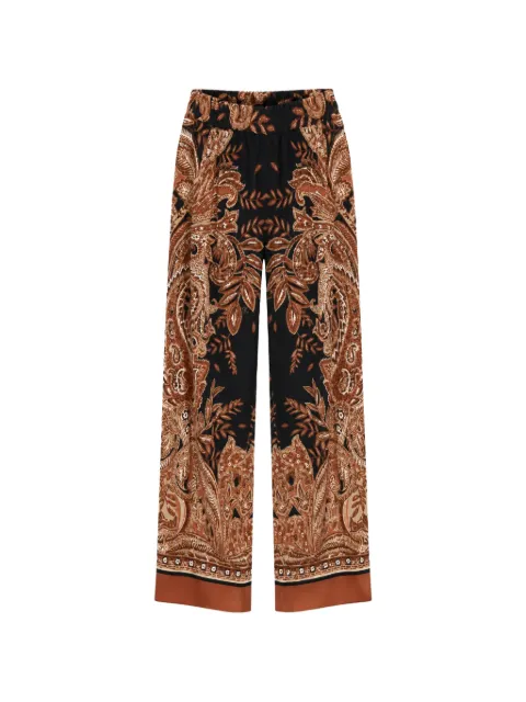 Clips paisley-print trousers