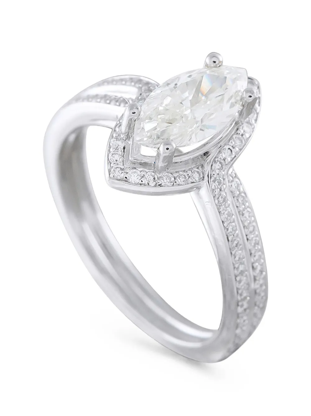 LB Exclusive diamond halo ring - Argento
