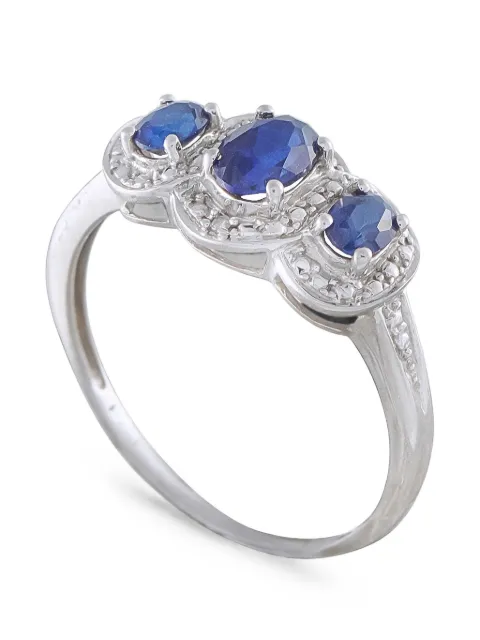 LB Exclusive anillo con diamante y zafiro