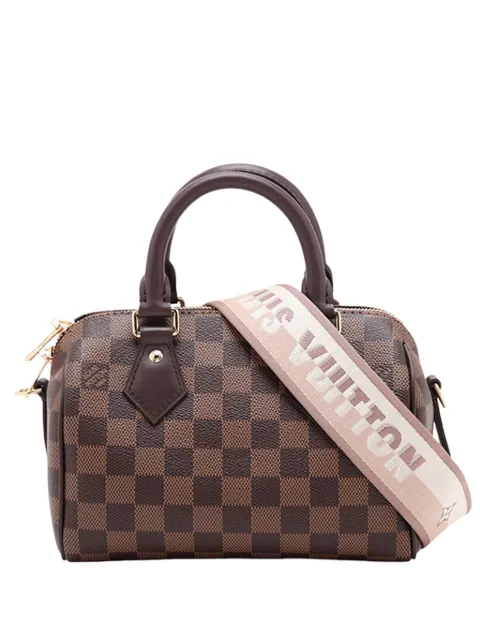 Louis Vuitton Pre-Owned 2000-2026 Damier Ebene Speedy Bandouliere 20 satchel