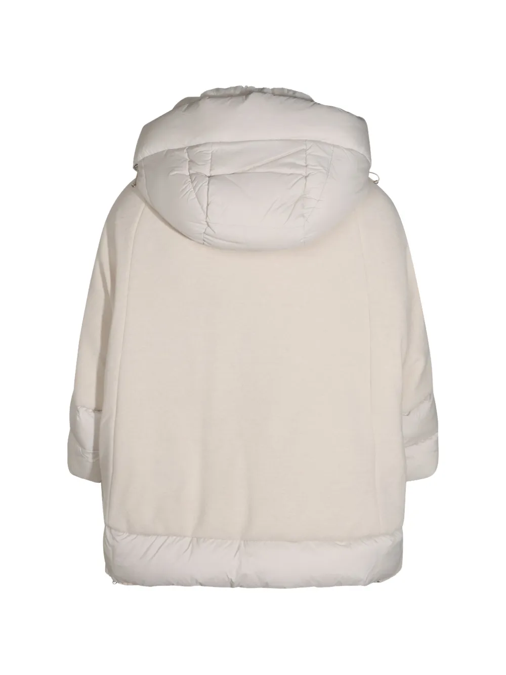 Moorer Jas met capuchon en vlakken Beige