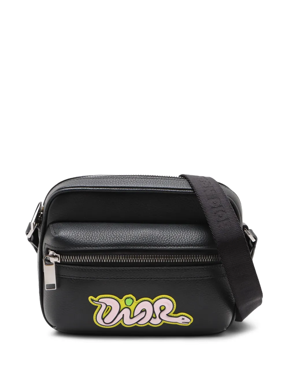 Christian Dior Pre-Owned 2010-2026 KAWS Leather Rider 2.0 crossbody bag - Nero