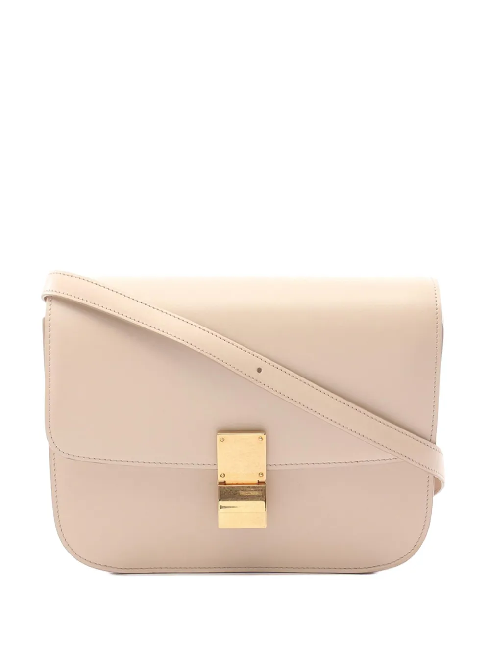 Celine Pre-Owned 2000-2026 Medium Calfskin Classic Box crossbody bag - Toni neutri