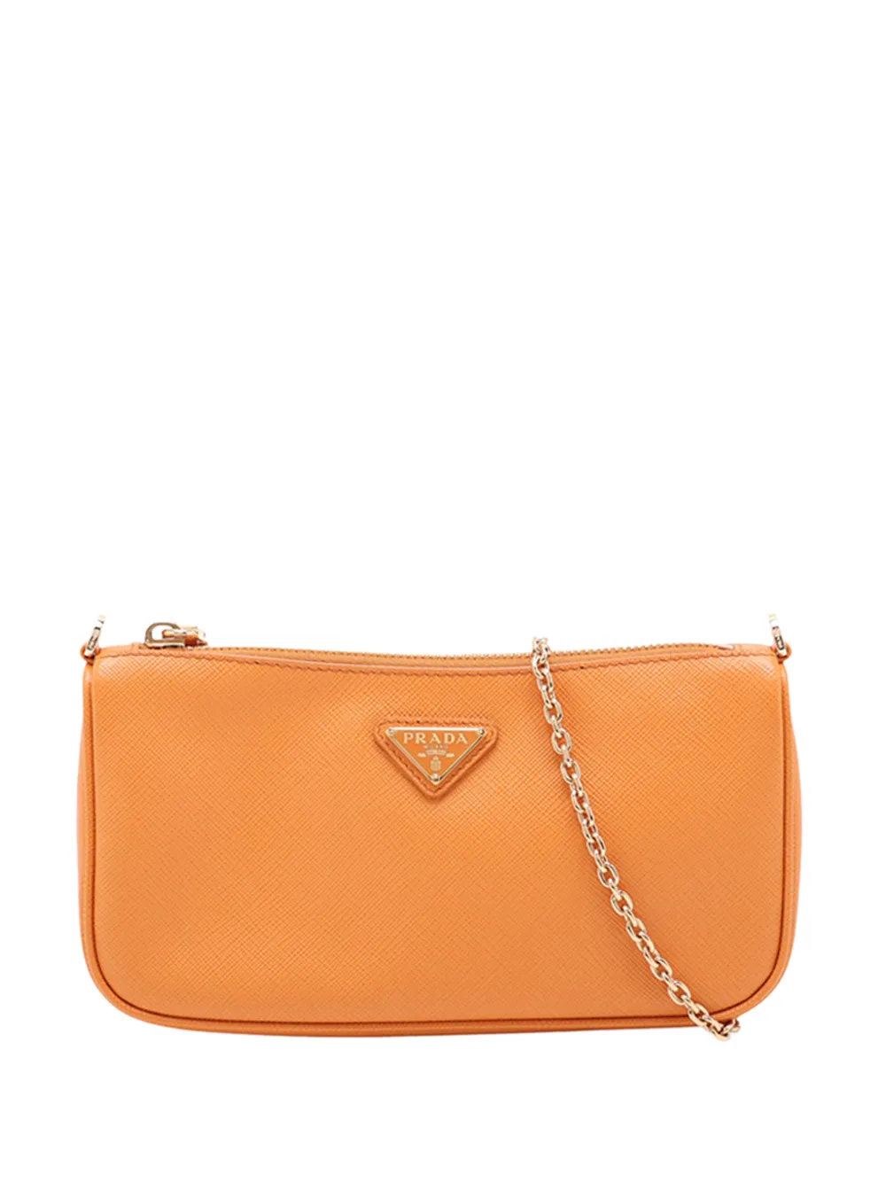 Prada Pre-Owned 2013-2026 Saffiano Chain shoulder bag - Arancione