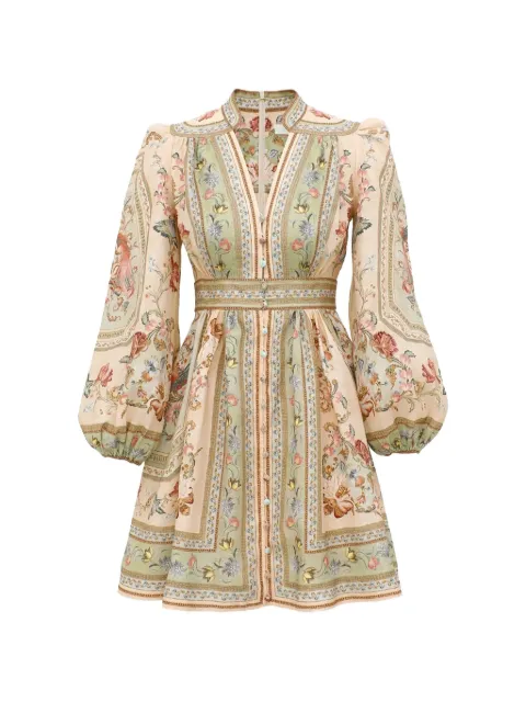 ZIMMERMANN Roselight floral-print mini dress