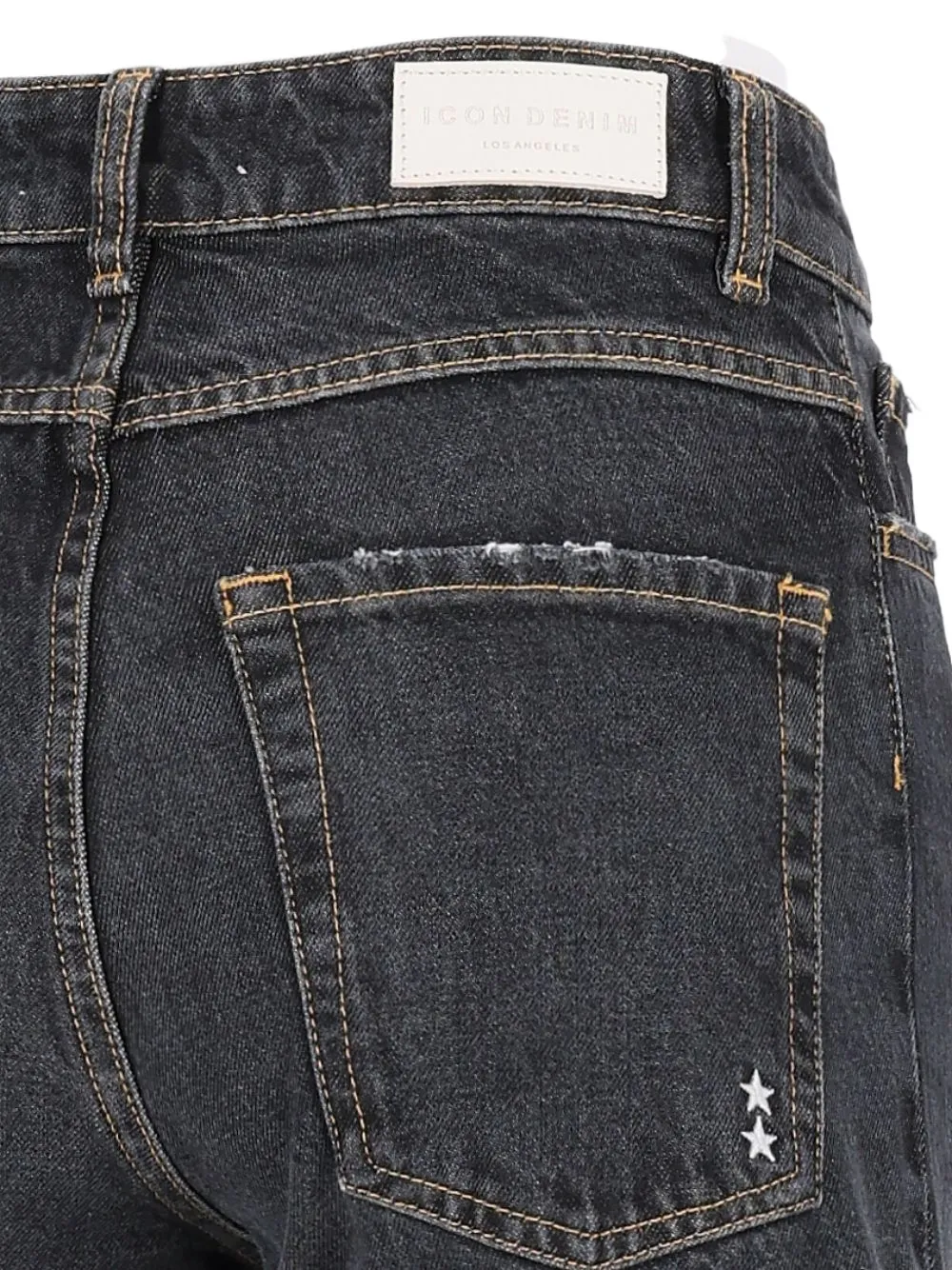 ICON DENIM Jill jeans met wijde pijpen Zwart
