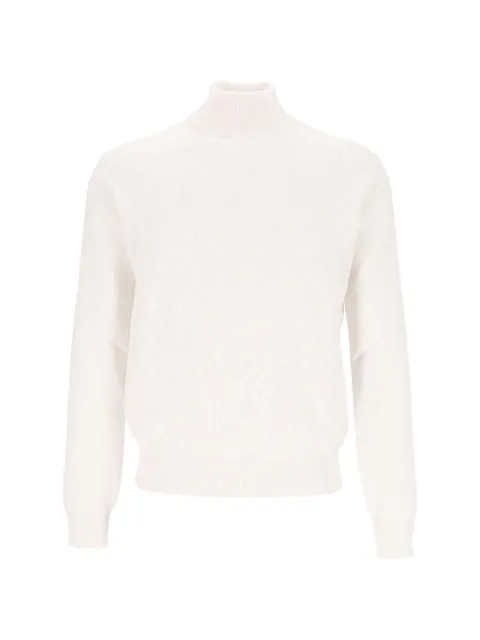 Corneliani intarsia-knit roll-neck sweater