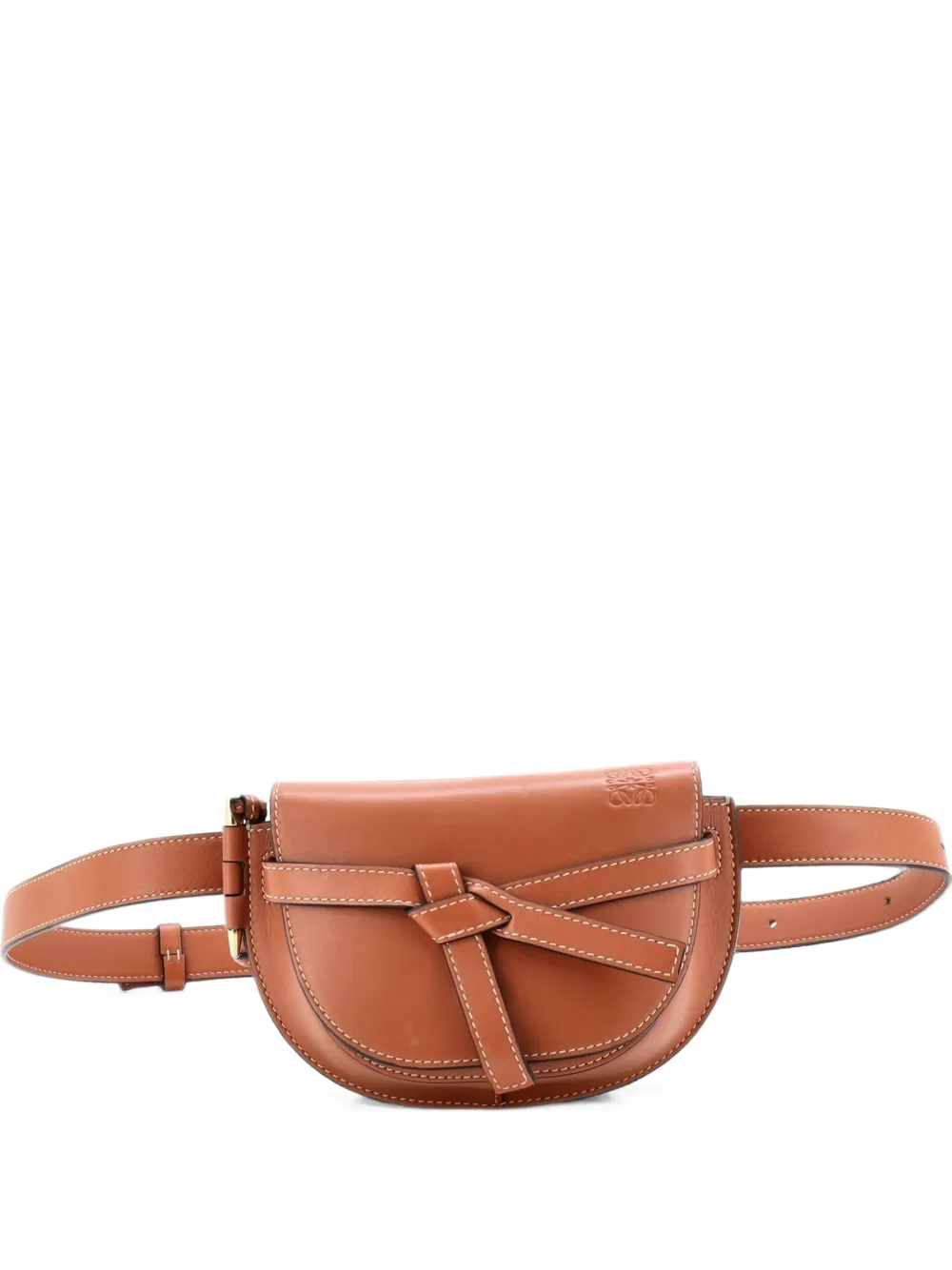 Loewe Pre-Owned Gate Leather Mini belt bag - Marrone