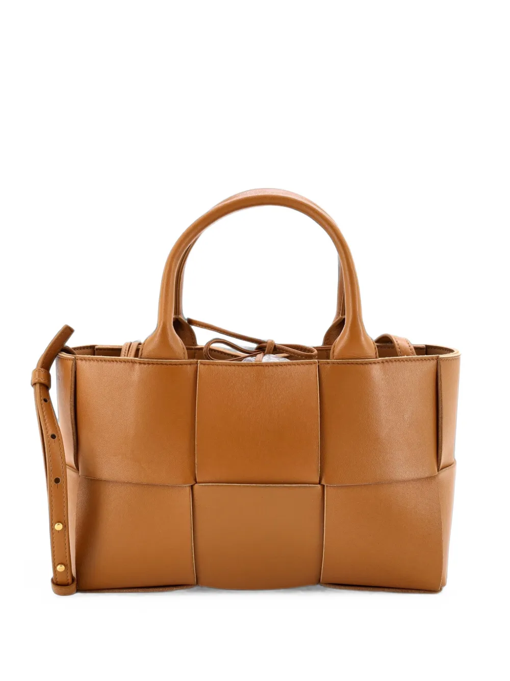Bottega Veneta Pre-Owned Arco Maxi Intrecciato Leather Mini tote bag - Marrone