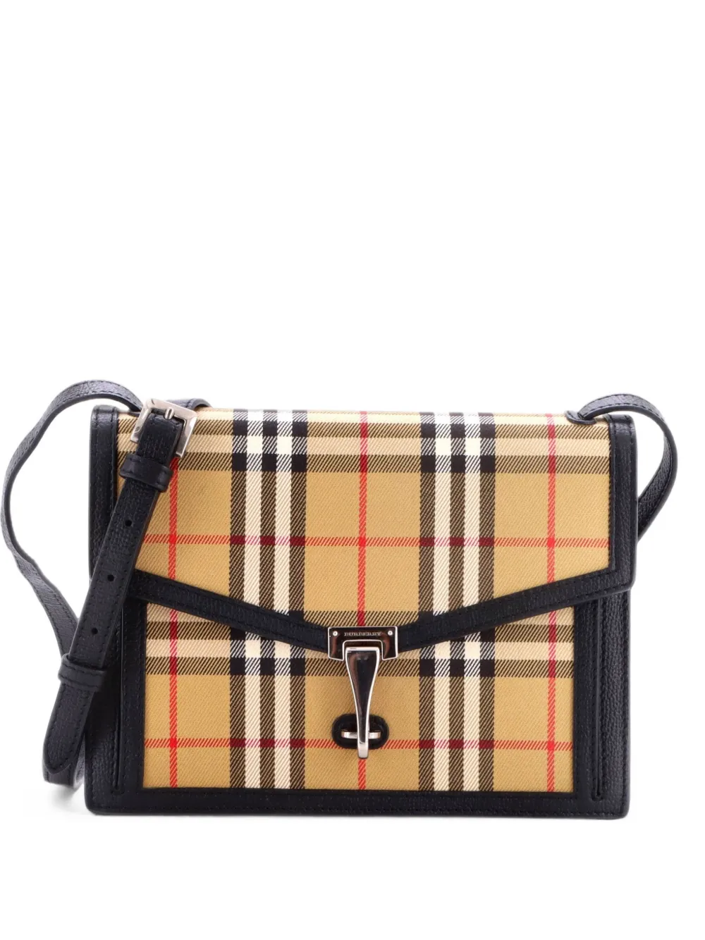 Burberry Pre-Owned Macken Vintage Check Canvas Small crossbody bag - Nero