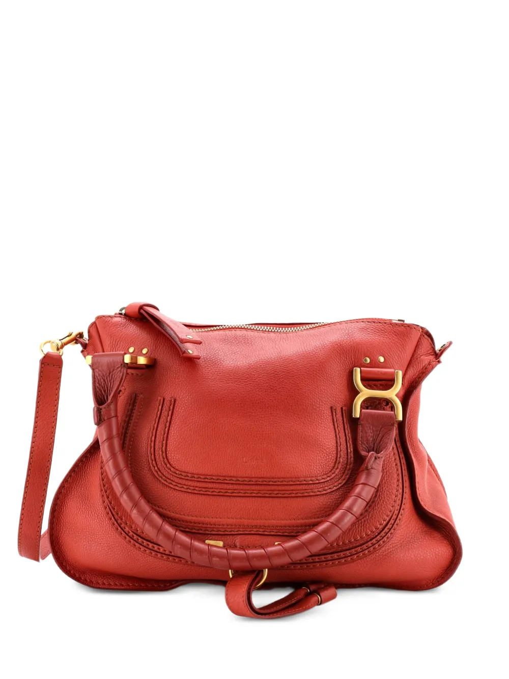 Chloé Pre-Owned Mittelgroße Marcie Satchel-Tasche - Rot