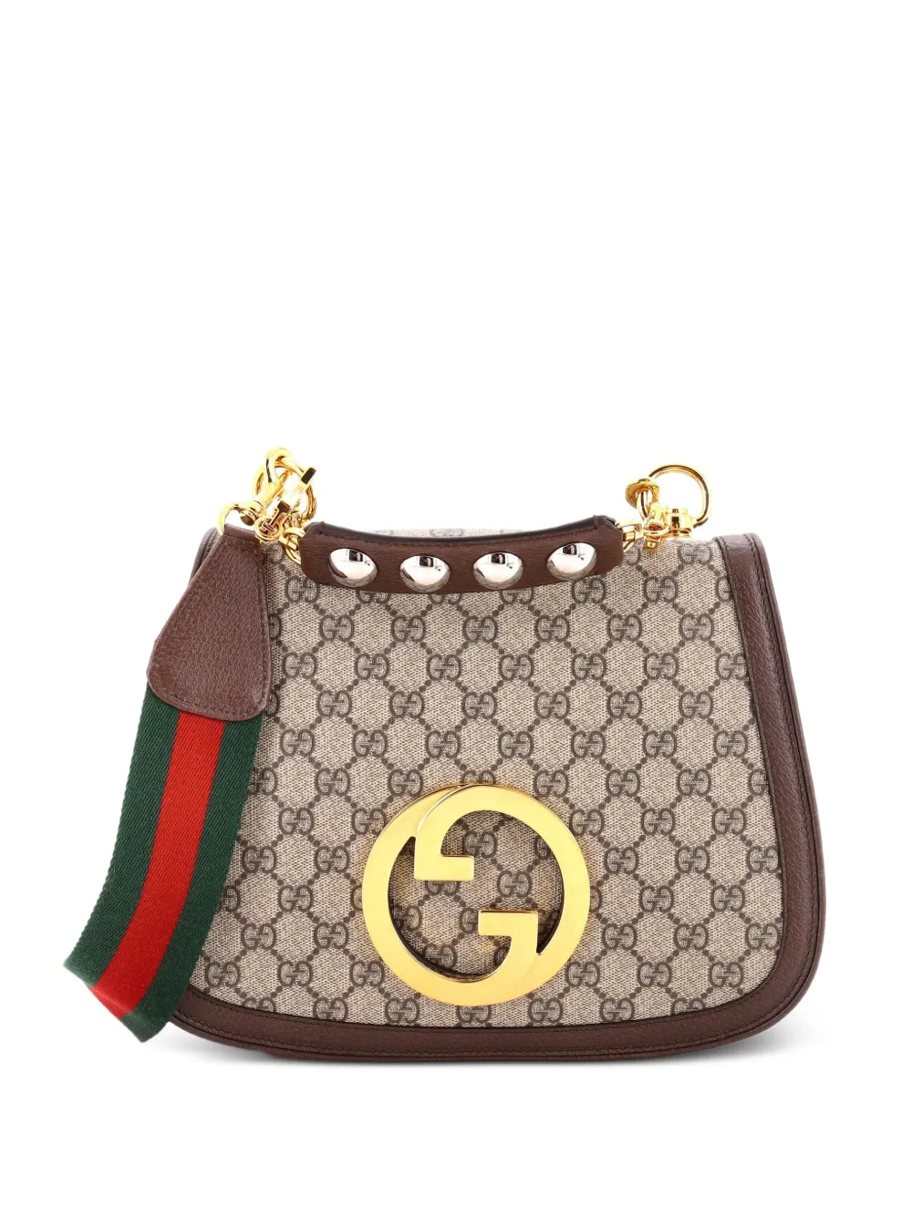 Gucci Pre-Owned Blondie NM Top Handle Bag GG Coated Canvas Medium satchel - Brown