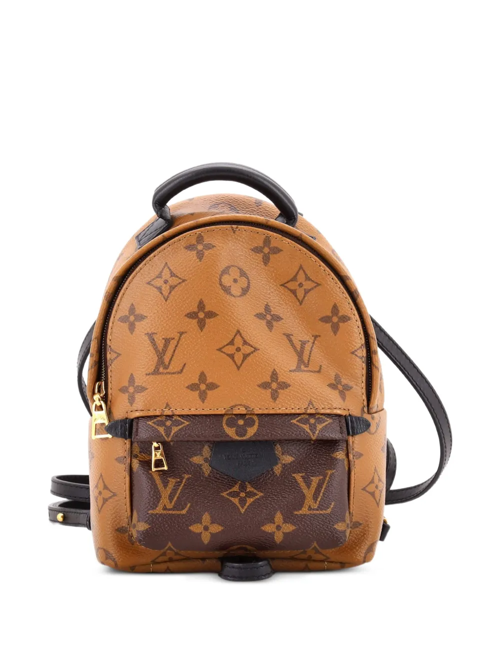 Louis Vuitton Pre-Owned mini sac à dos Palm Springs en toile à motif monogrammé Reverse - Marron Louis Vuitton Pre-Owned mini sac à dos Palm Springs en toile à motif monogrammé Reverse - Marron