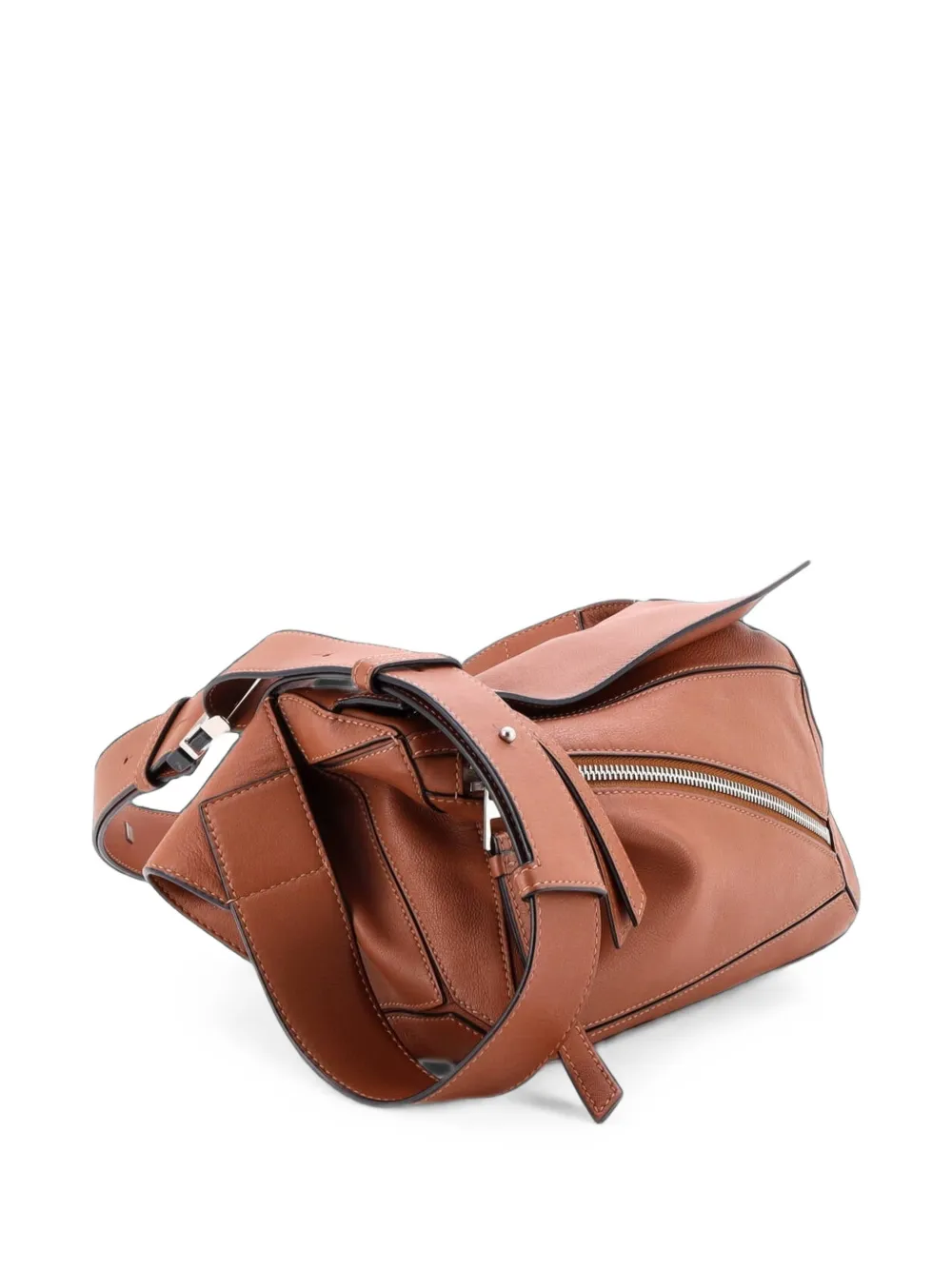 Loewe Pre-Owned Puzzle Bumbag Leather Small crossbody bag - Marrone