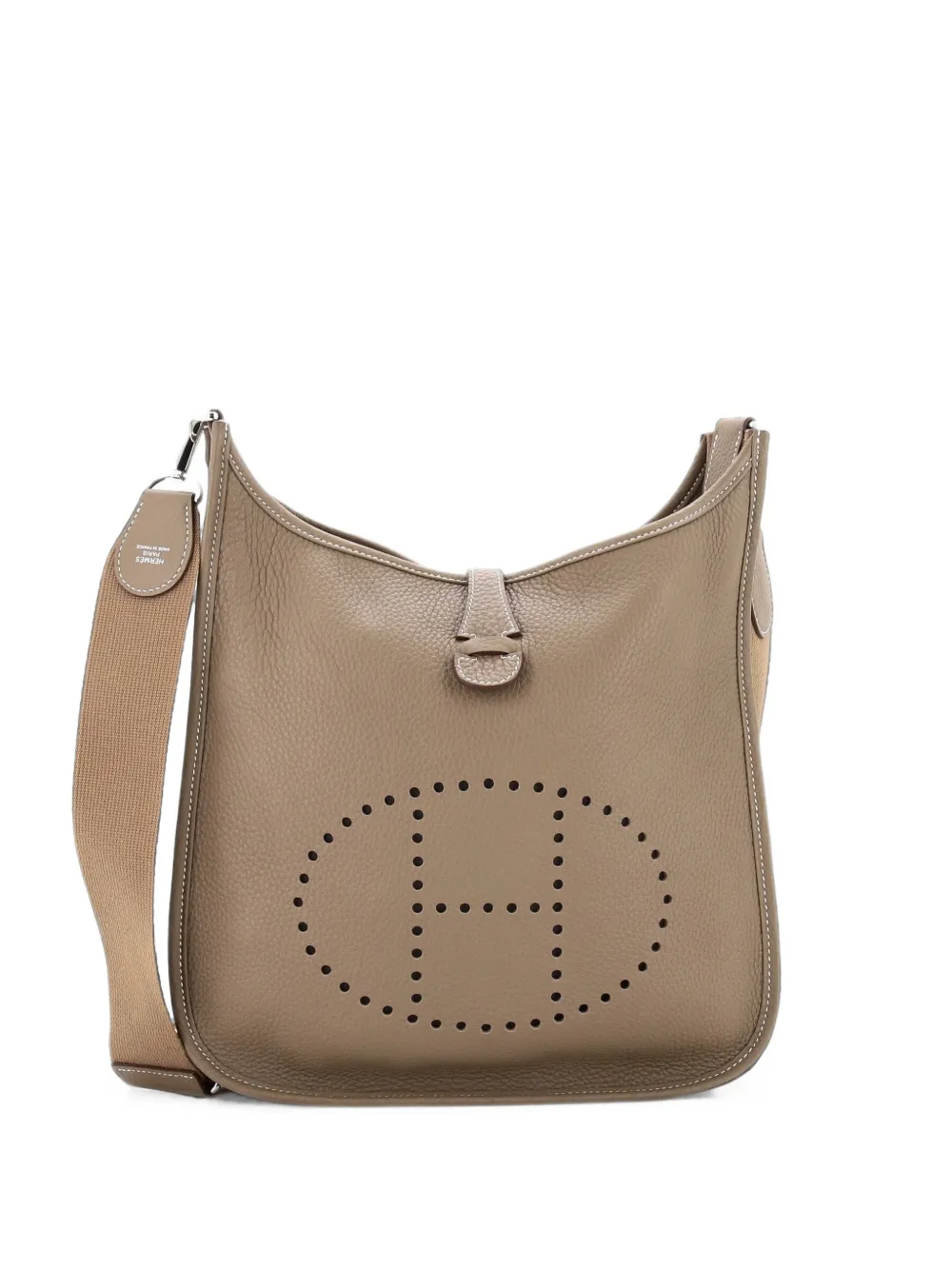 Hermès Pre-Owned Evelyne Bag Gen III Clemence PM crossbody bag - Grigio