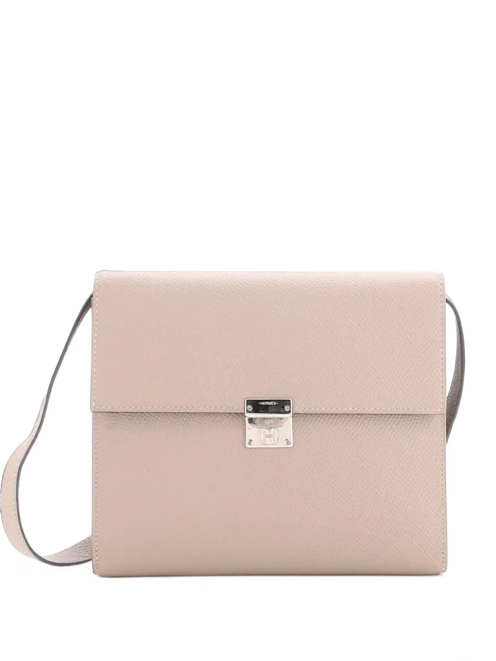 Hermès Pre-Owned Clic Wallet on Strap Epsom 16 shoulder bag - Grigio