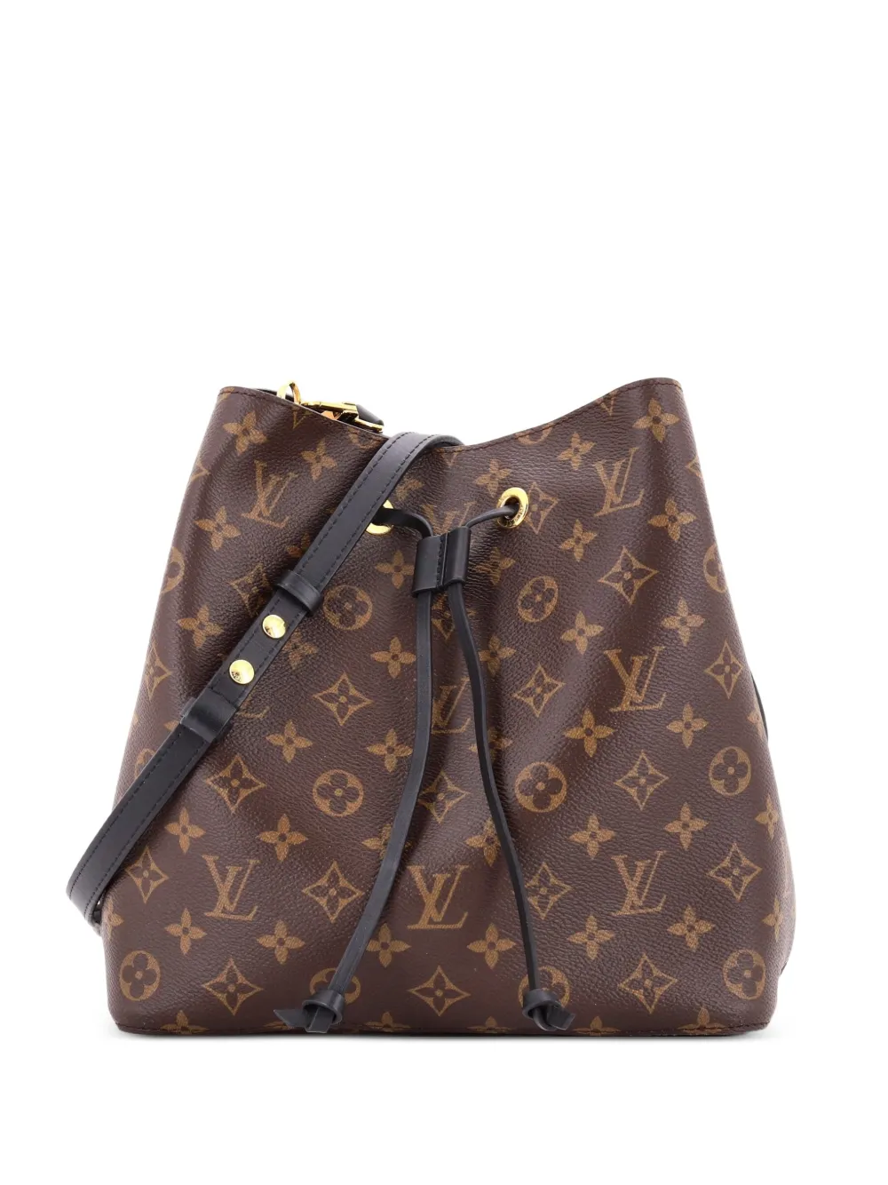 Louis Vuitton Pre-Owned NeoNoe Handbag Monogram Canvas with Leather MM bucket bag - Marrone