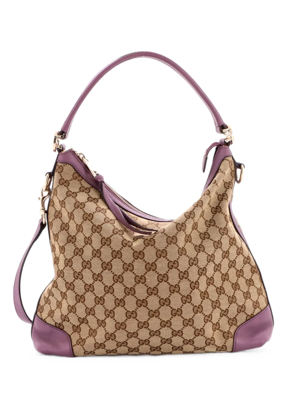 Gucci Pre-Owned Kleine Miss GG Tasche aus Canvas mit Leder - Violett