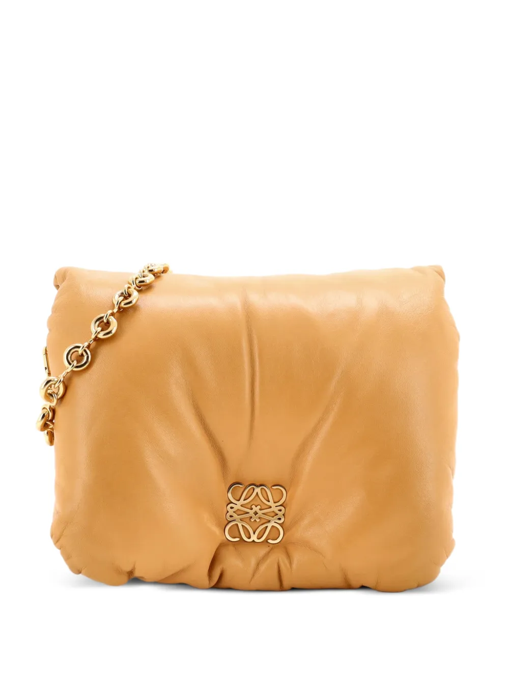 Loewe Pre-Owned Goya Puffer Bag Leather Medium shoulder bag - Marrone
