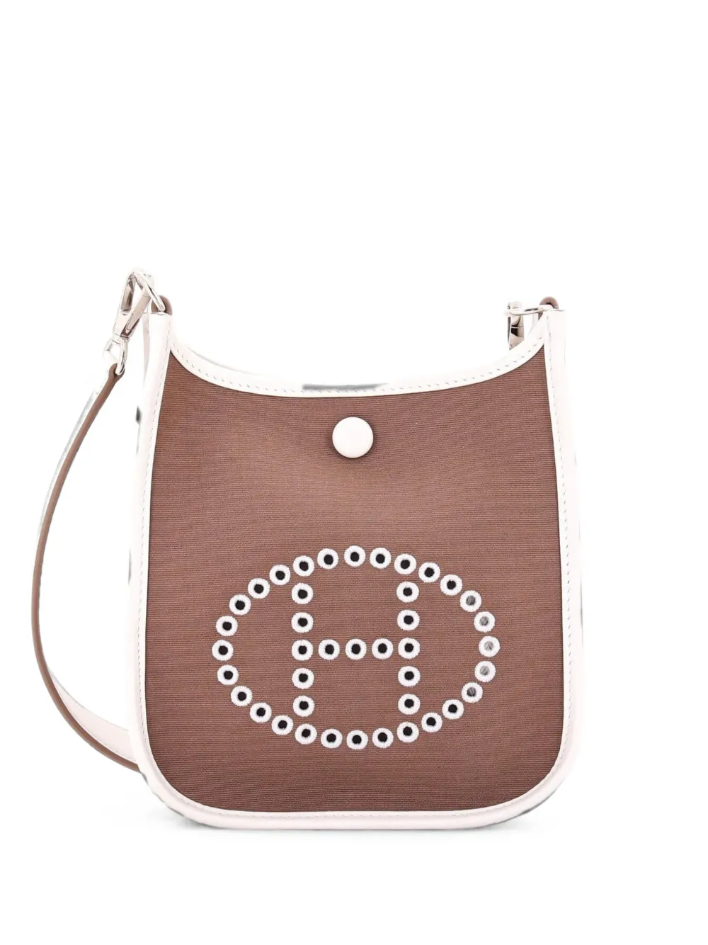 Hermès Pre-Owned Neo Evelyne Bag Toile and Leather TPM crossbody bag - Grigio