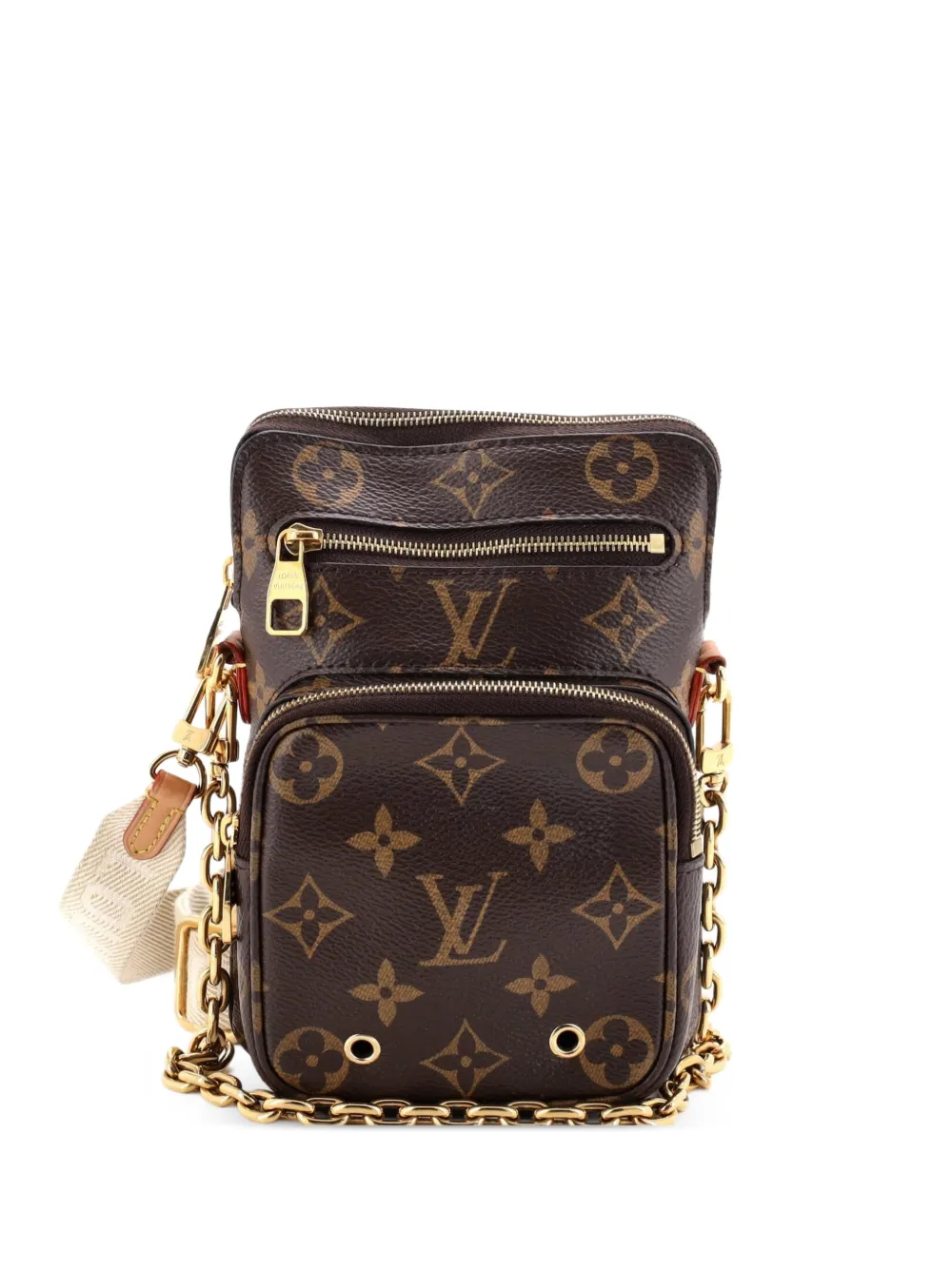 Louis Vuitton Pre-Owned Utility Phone Sleeve Bag Monogram Canvas crossbody bag - Marrone