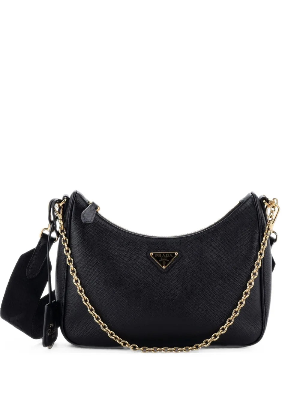 Prada Pre-Owned Re-Edition 2005 Shoulder Bag Saffiano Leather Small crossbody bag - Nero