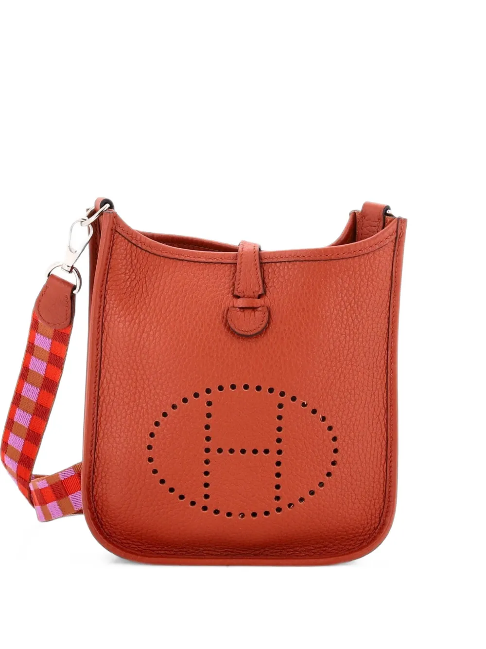 Hermès Pre-Owned Evelyne Bag Gen III Clemence TPM crossbody bag - Marrone
