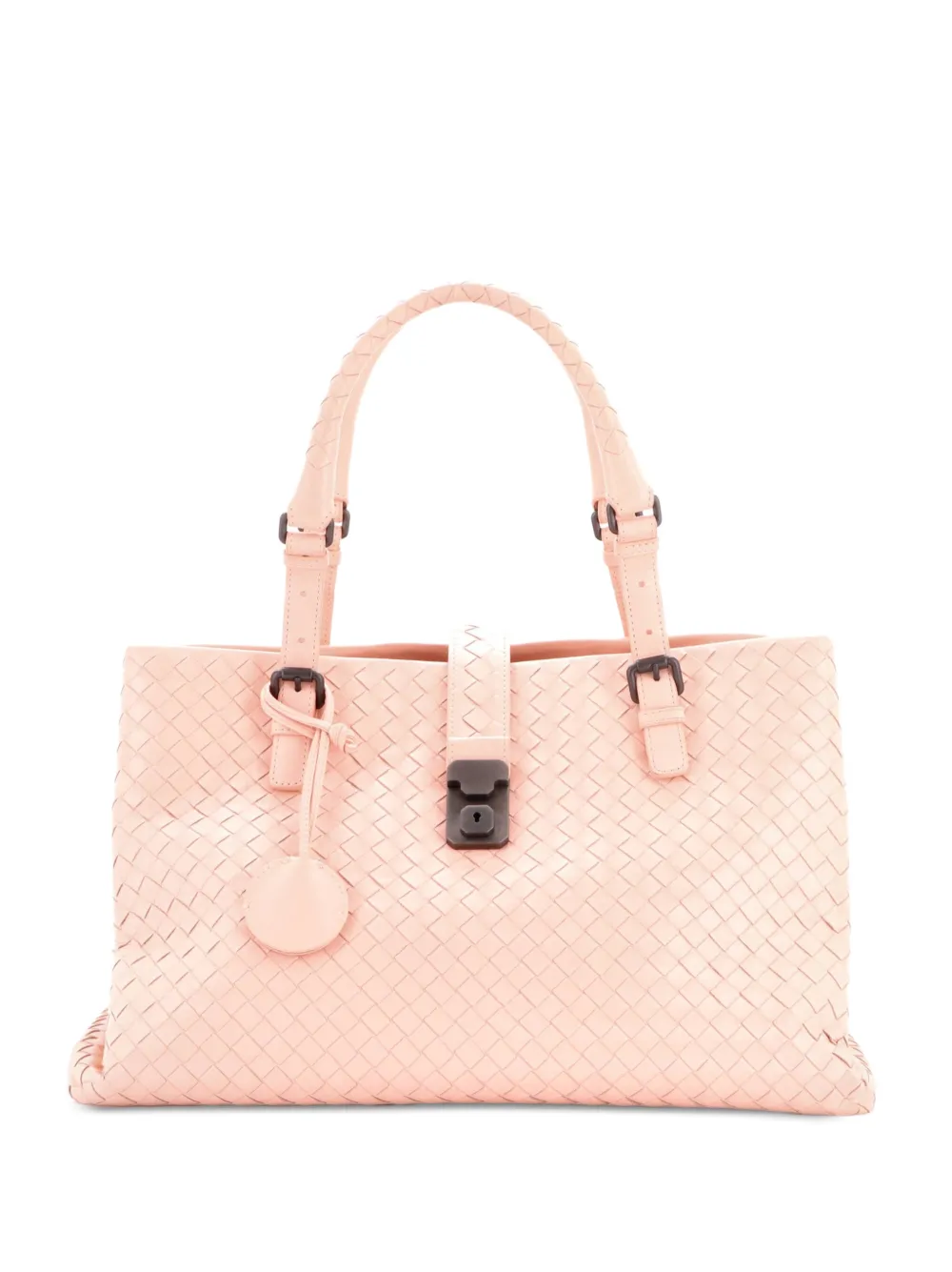 Bottega Veneta Pre-Owned sac cabas Roma format moyen en cuir nappa Intrecciato - Rose