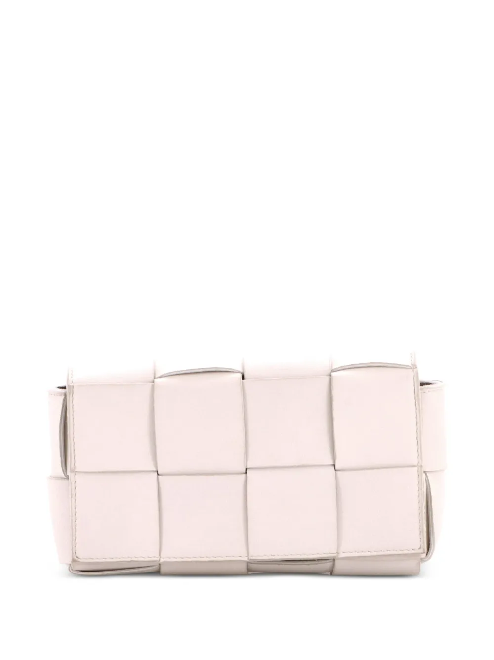 Bottega Veneta Pre-Owned Cassette Maxi Intrecciato Candy Umhängetasche - Weiß