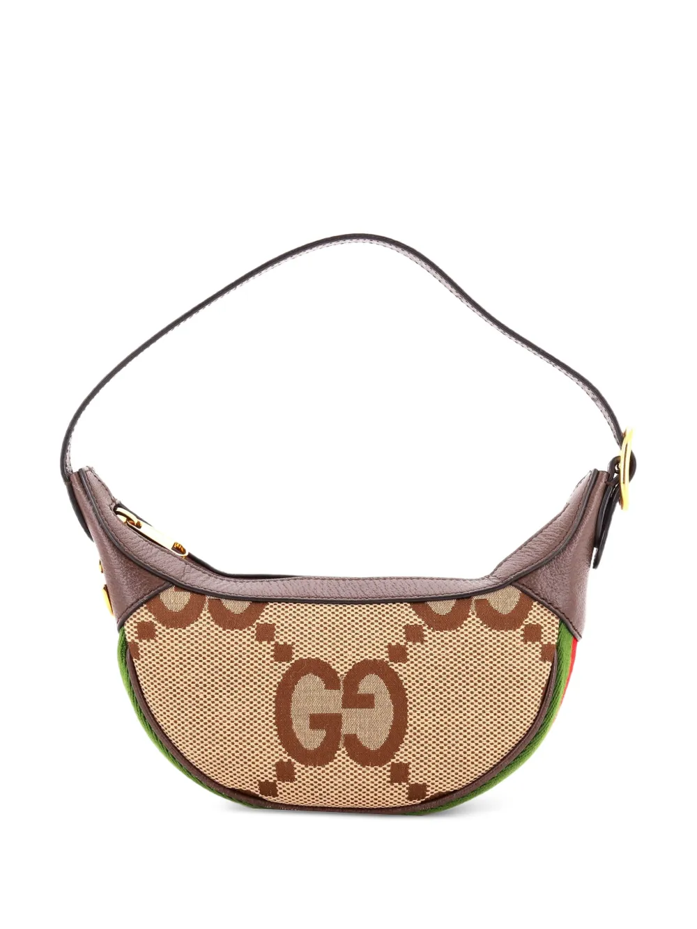 Gucci Pre-Owned mini cabas Ophidia Half Moon Jumbo en toile GG - Marron Gucci Pre-Owned mini cabas Ophidia Half Moon Jumbo en toile GG - Marron