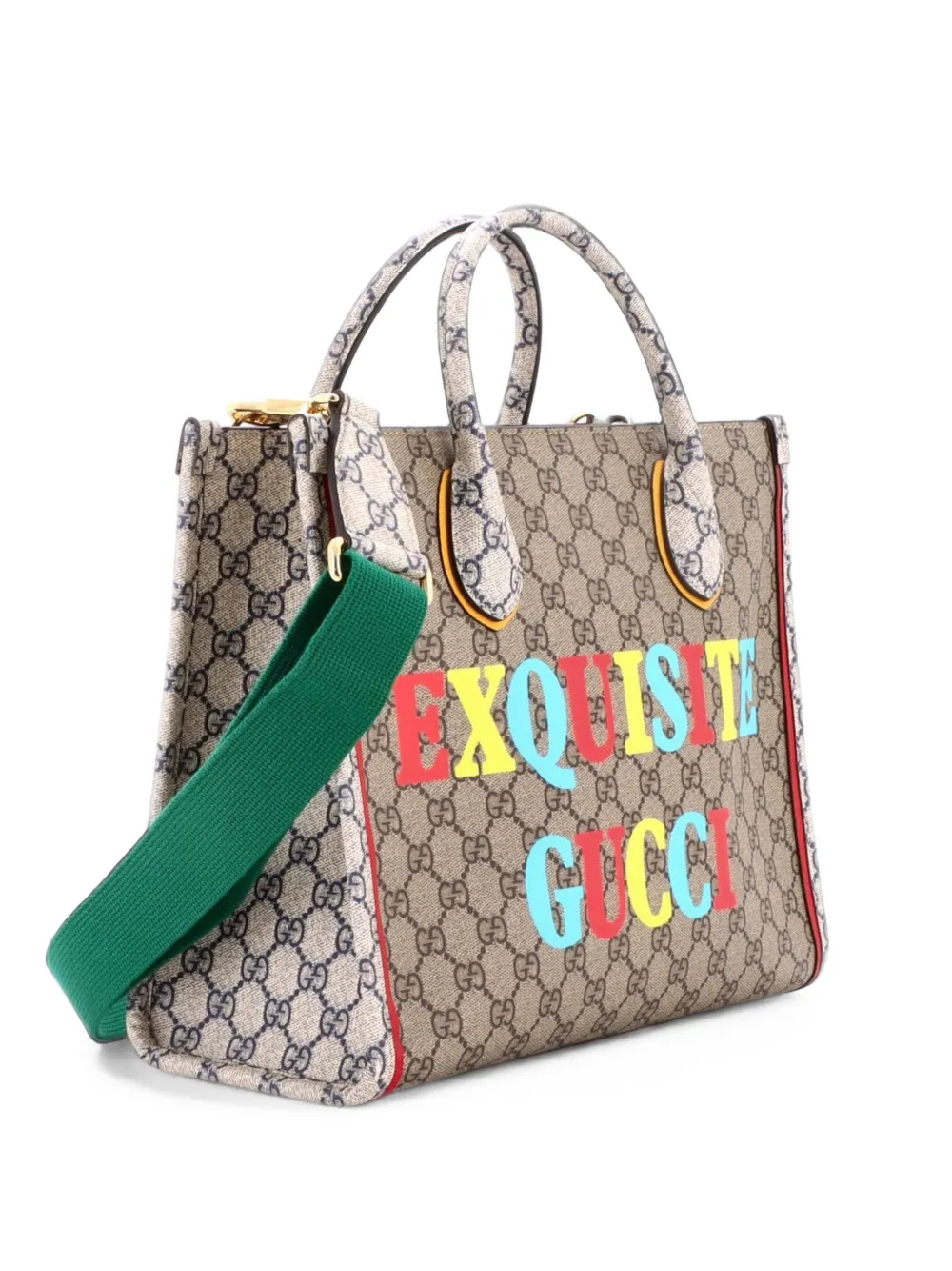 Gucci Pre-Owned Exquisite Printed GG Coated Canvas Small tote bag - Brown