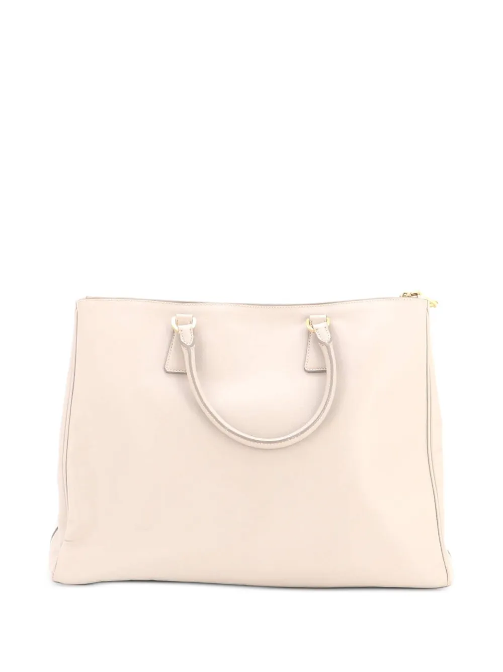 Prada Pre-Owned Double Zip Lux Saffiano Leather XL tote bag - Grigio