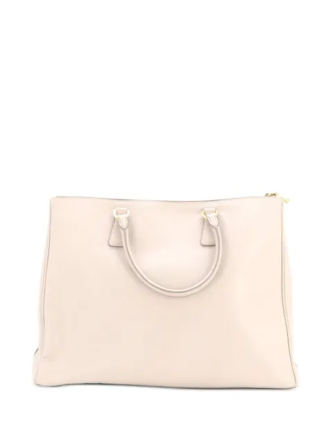 Prada Pre-Owned Double Zip Lux Saffiano Leather XL tote bag