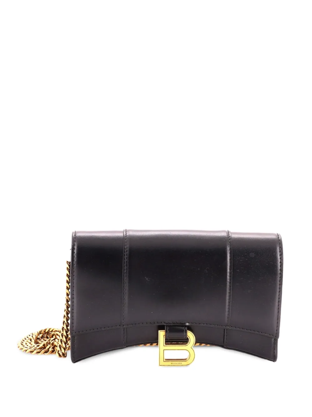 Balenciaga Pre-Owned Hourglass Chain Wallet Leather crossbody bag - Nero