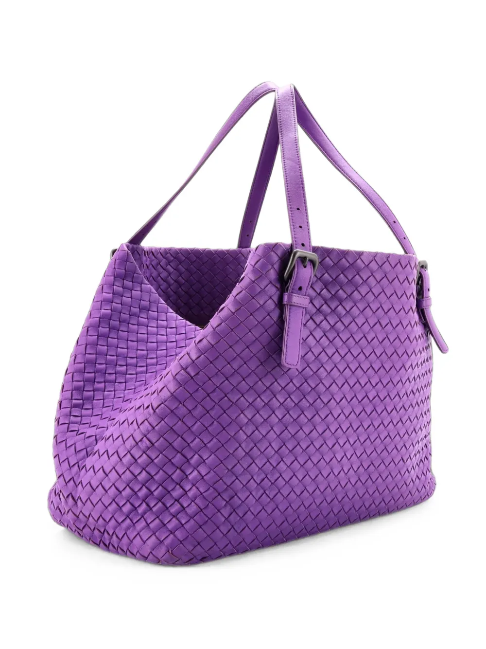 Bottega Veneta Pre-Owned A-Shape Intrecciato Nappa Large tote bag - Viola