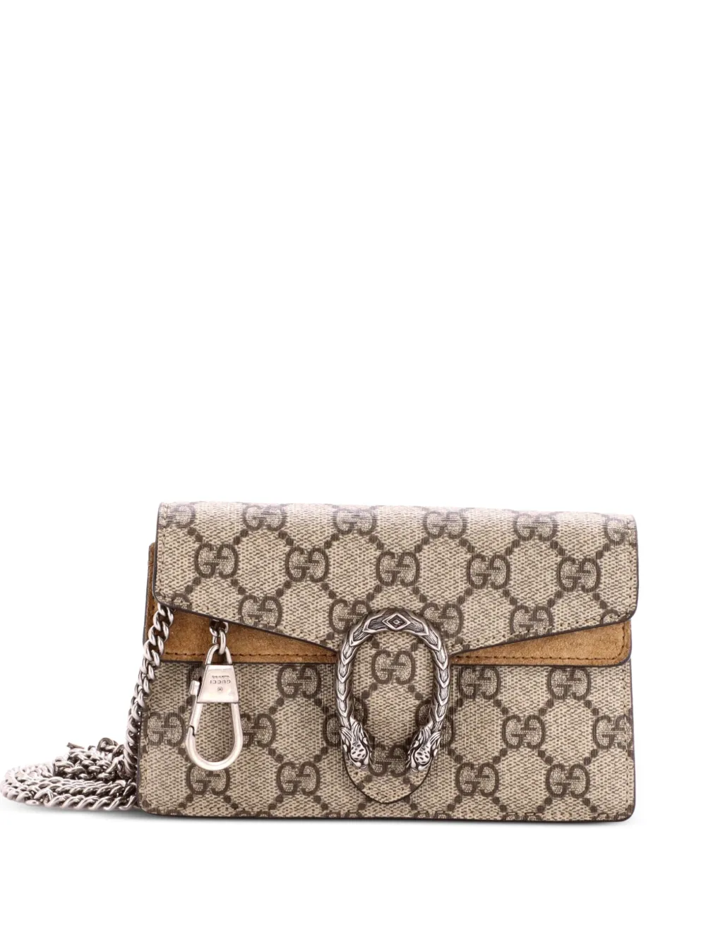 Gucci Pre-Owned Super mini Dionysus GG Umhängetasche aus beschichtetem Canvas - Braun