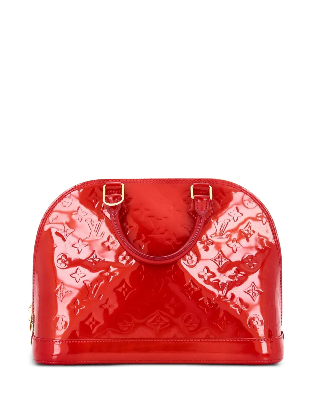 Louis Vuitton Pre-Owned Alma Handbag Monogram Vernis PM satchel - Red