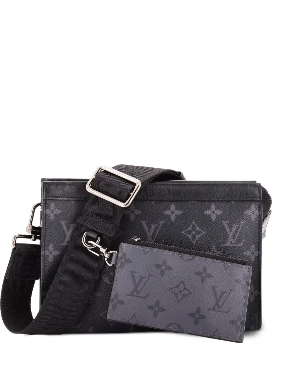 Louis Vuitton Pre-Owned Gaston Wearable Wallet Monogram Eclipse Canvas crossbody bag - Black