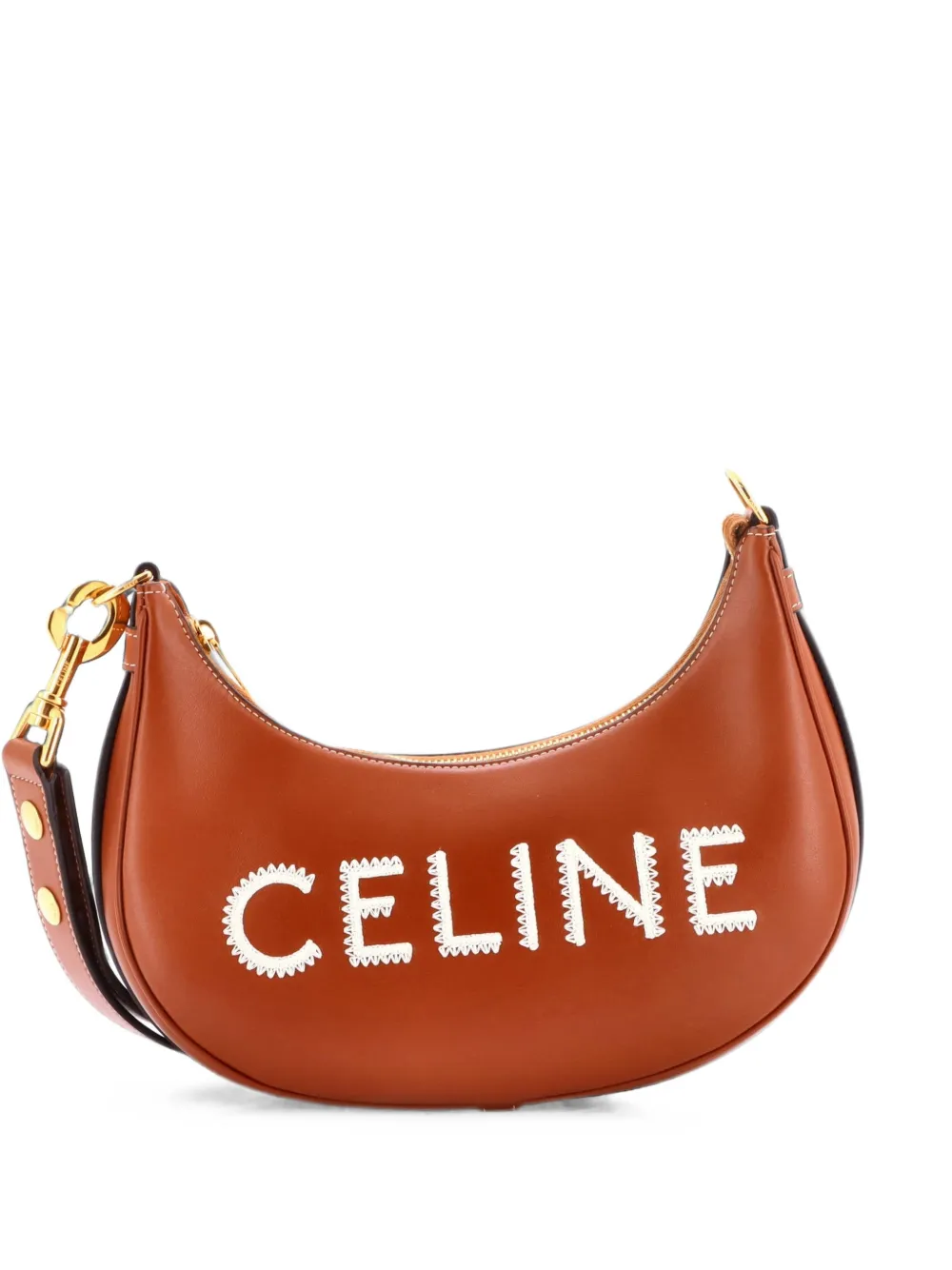 Celine Pre-Owned Ava Strap Bag Leather Medium hobo bag - Marrone