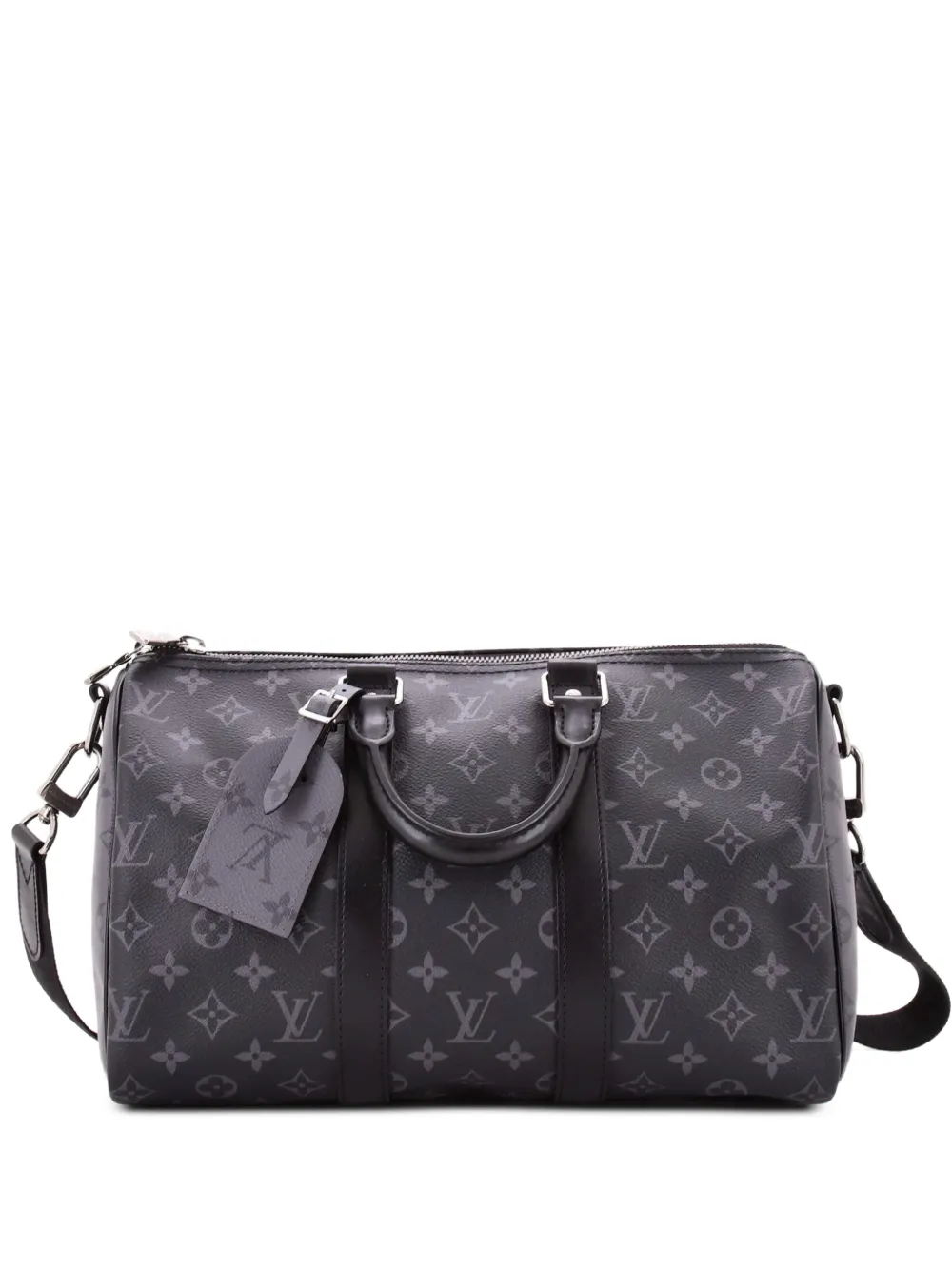 Louis Vuitton Pre-Owned Keepall Bandouliere Bag Reverse Monogram Eclipse Canvas 35 travel bag - Nero