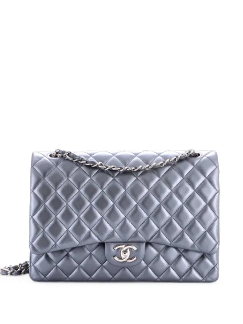 CHANEL Pre-Owned Classic Double Flap Bag Quilted Lambskin Jumbo shoulder bag