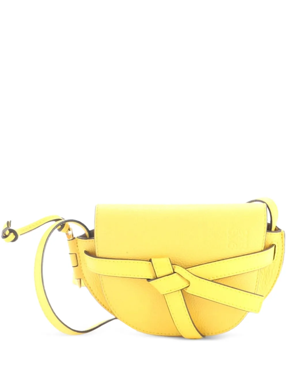 Loewe Pre-Owned Gate Shoulder Bag Leather Mini crossbody bag - Giallo