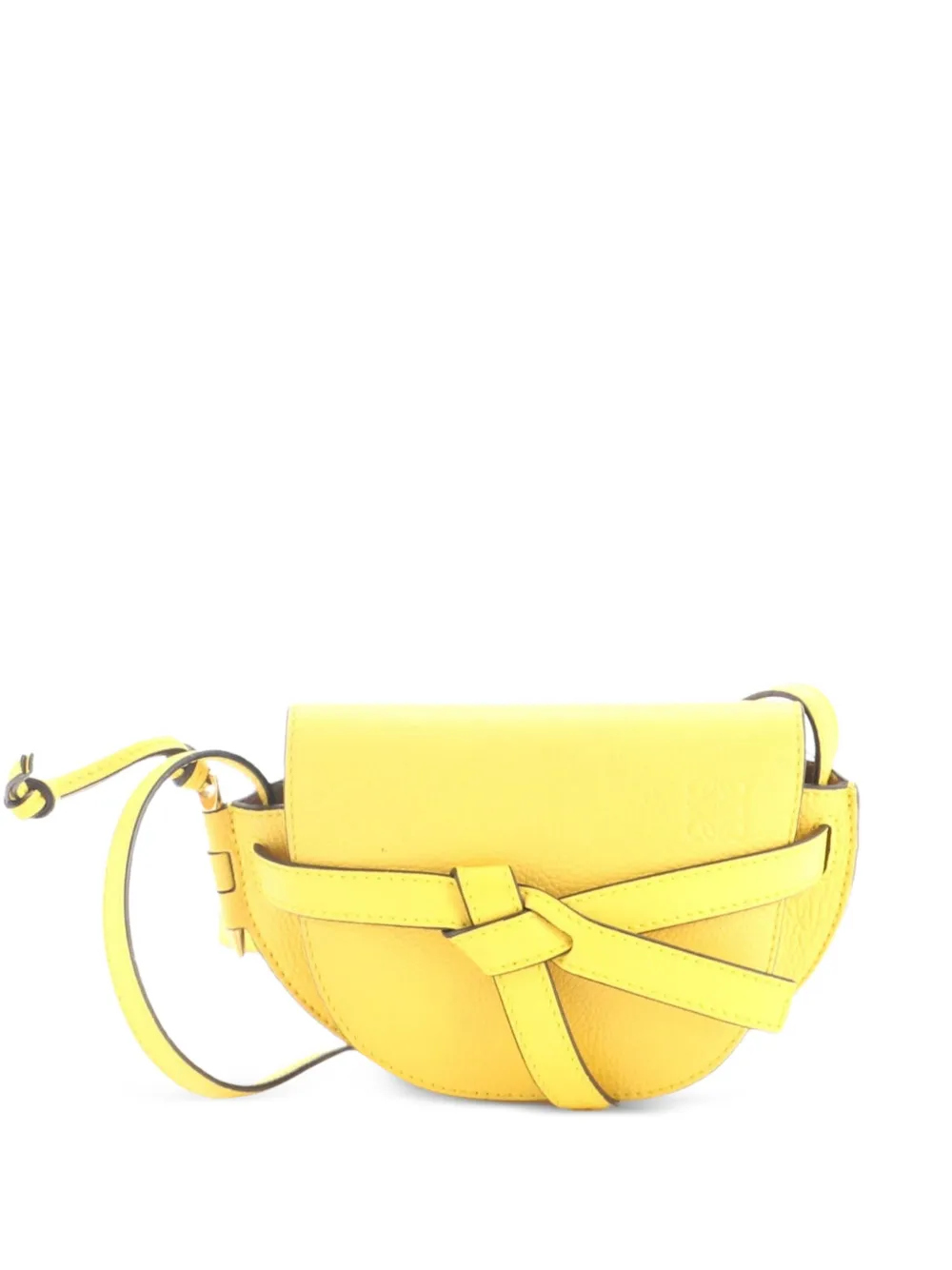 Loewe Pre-Owned Mini Gate Schultertasche aus Leder - Gelb