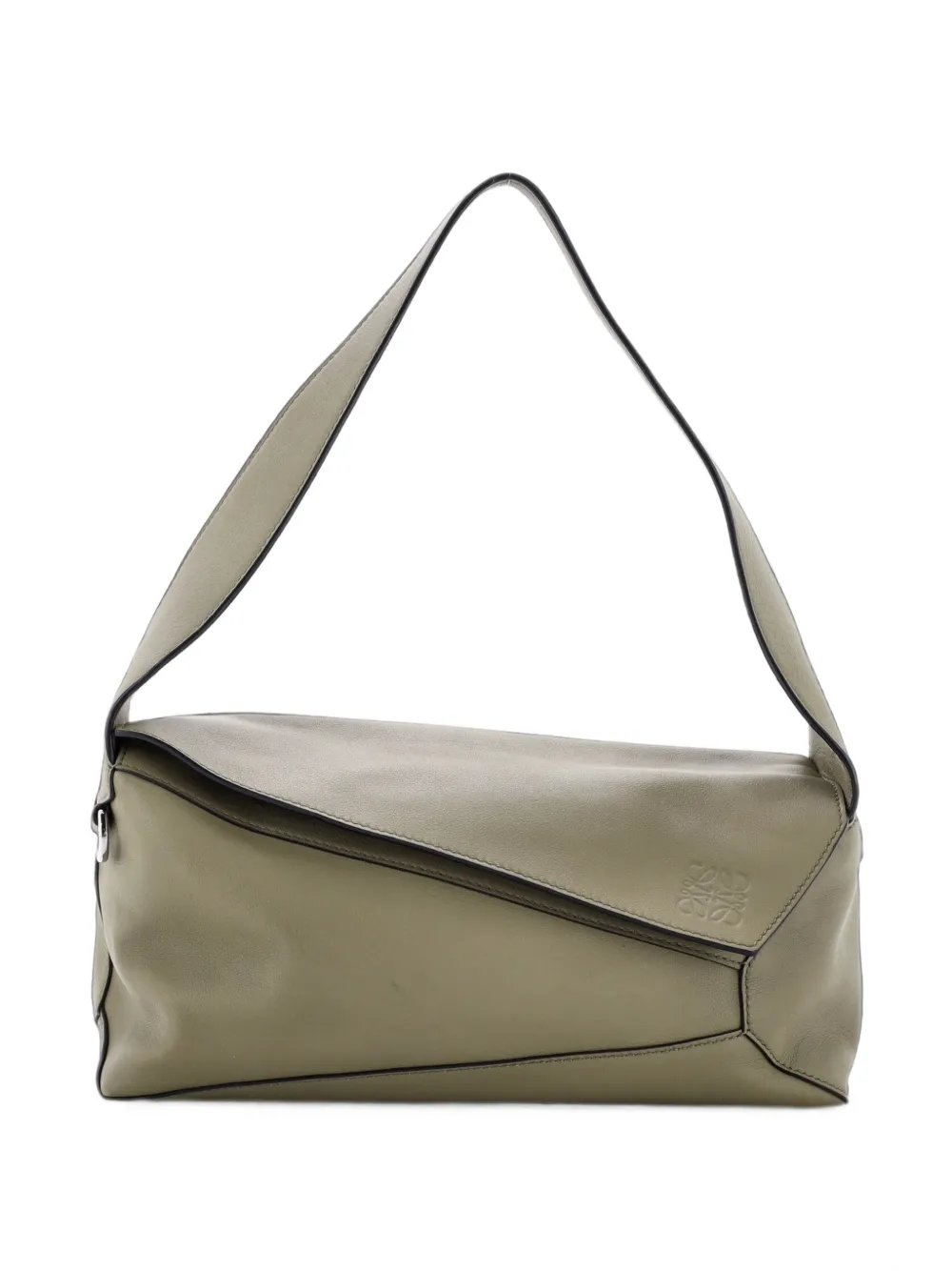 Loewe Pre-Owned Puzzle Leather hobo bag - Verde