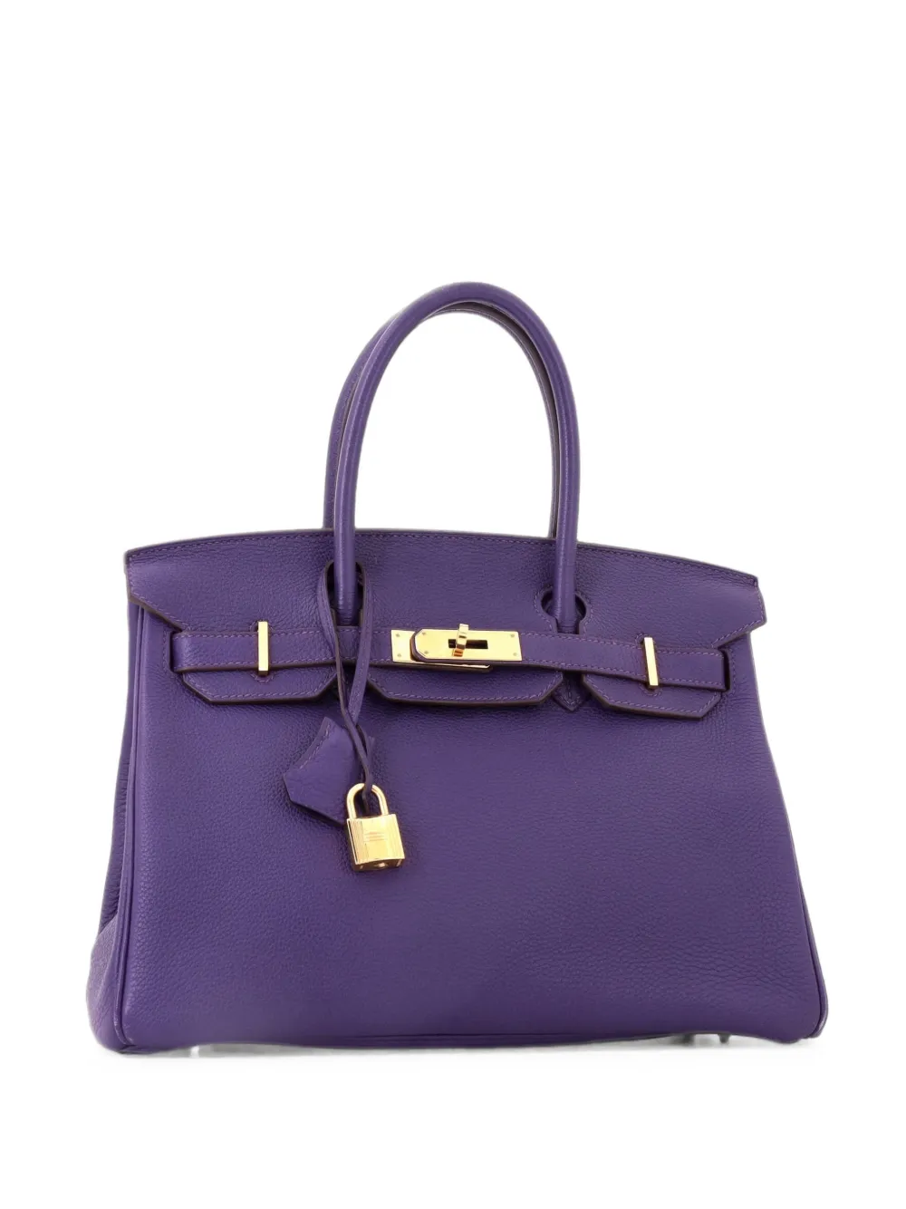Hermès Pre-Owned Birkin Handbag Iris Togo with Gold Hardware 30 tote bag - Viola