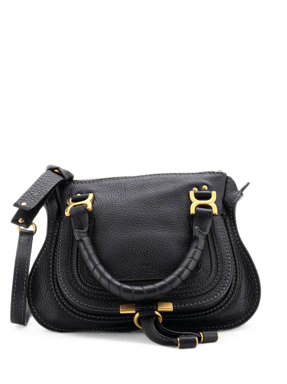 Chloé Pre-Owned Marcie Satchel Leather Baby crossbody bag - Nero
