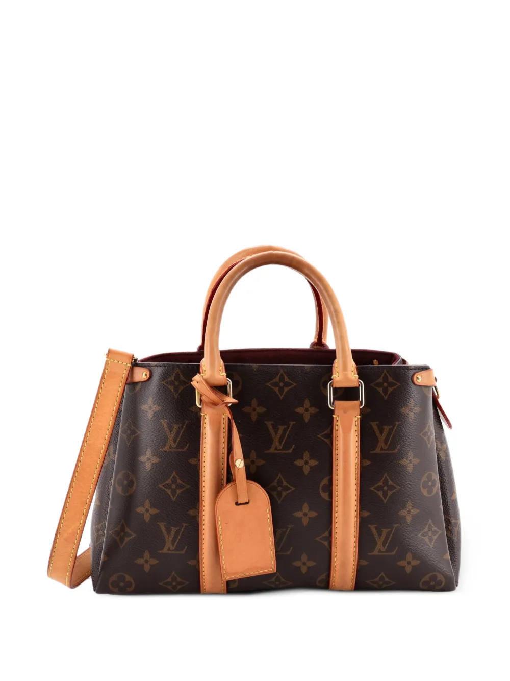 Louis Vuitton Pre-Owned Soufflot Tote Monogram Canvas with Leather BB satchel - Marrone