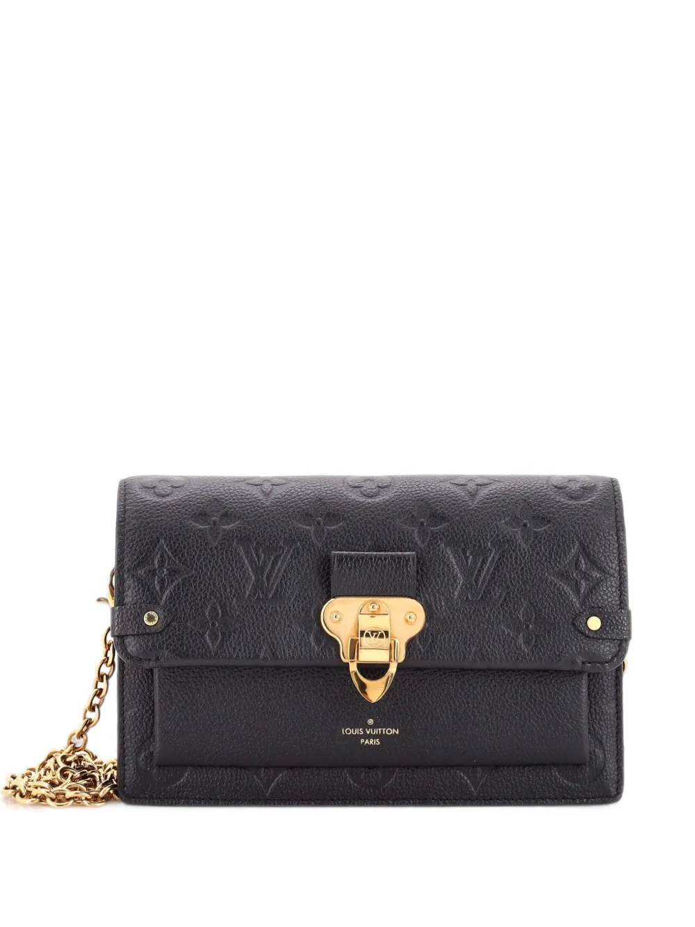 Louis Vuitton Pre-Owned Vavin Chain Wallet Monogram Empreinte Leather clutch bag - Nero