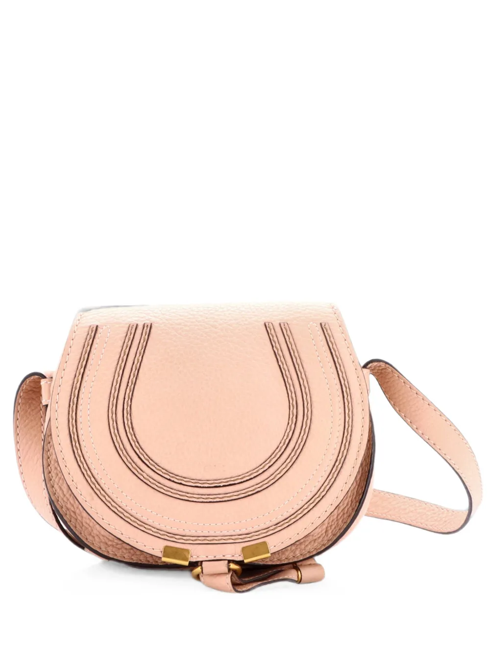 Chloé Pre-Owned Marcie Leather Mini crossbody bag - Toni neutri