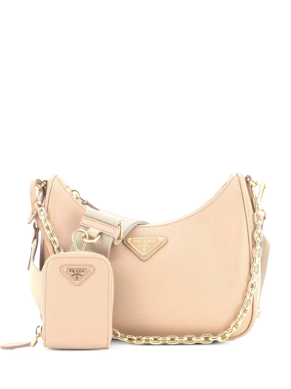 Prada Pre-Owned Re-Edition 2005 Shoulder Bag Saffiano Leather Small crossbody bag - Toni neutri